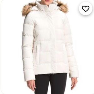 The North Face Women’s Gotham 550 Down Winter Puffer Jacket Ivory Size Medium